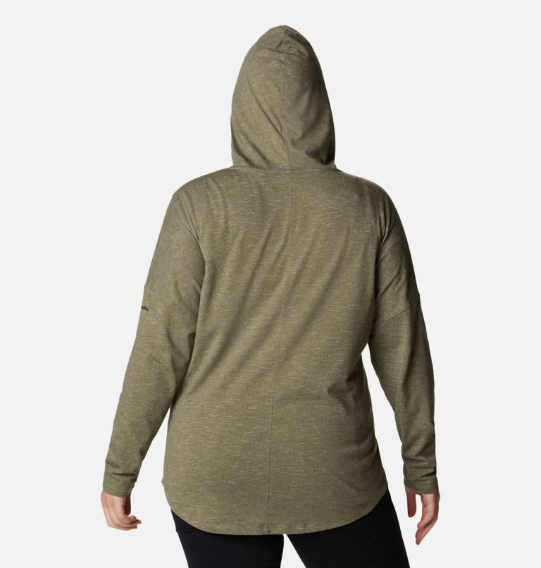 Women's Columbia Cades Cove Full Zip Hoodie Olive | Plus Size CA-L40LC